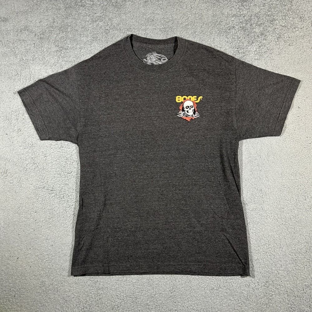 Powell Peralta BONES RIPPER Skateboard Black T Shirt Mens Size Large #2477